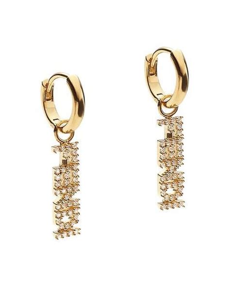 fendi signature earrings|fendi earrings men.